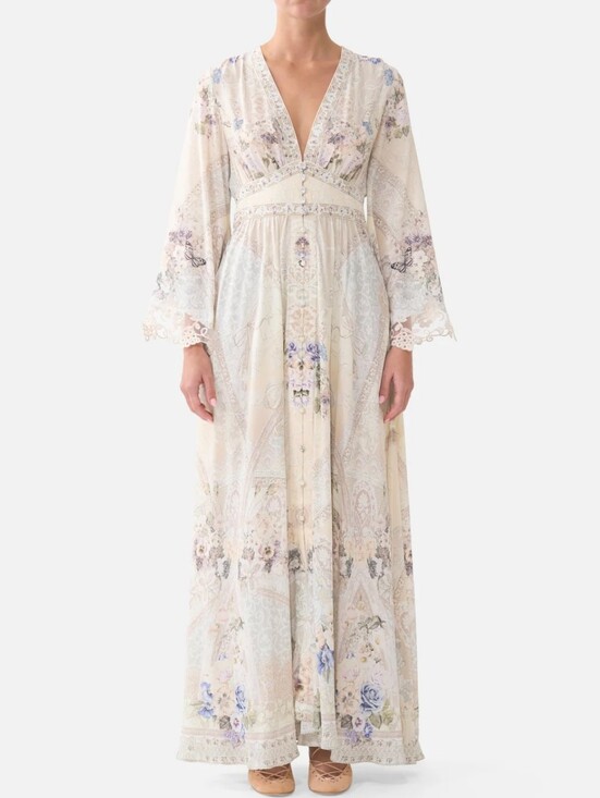 Camilla Dresses & Skirts - Camilla Laced With Love Kimono-Sleeve Maxi Dress